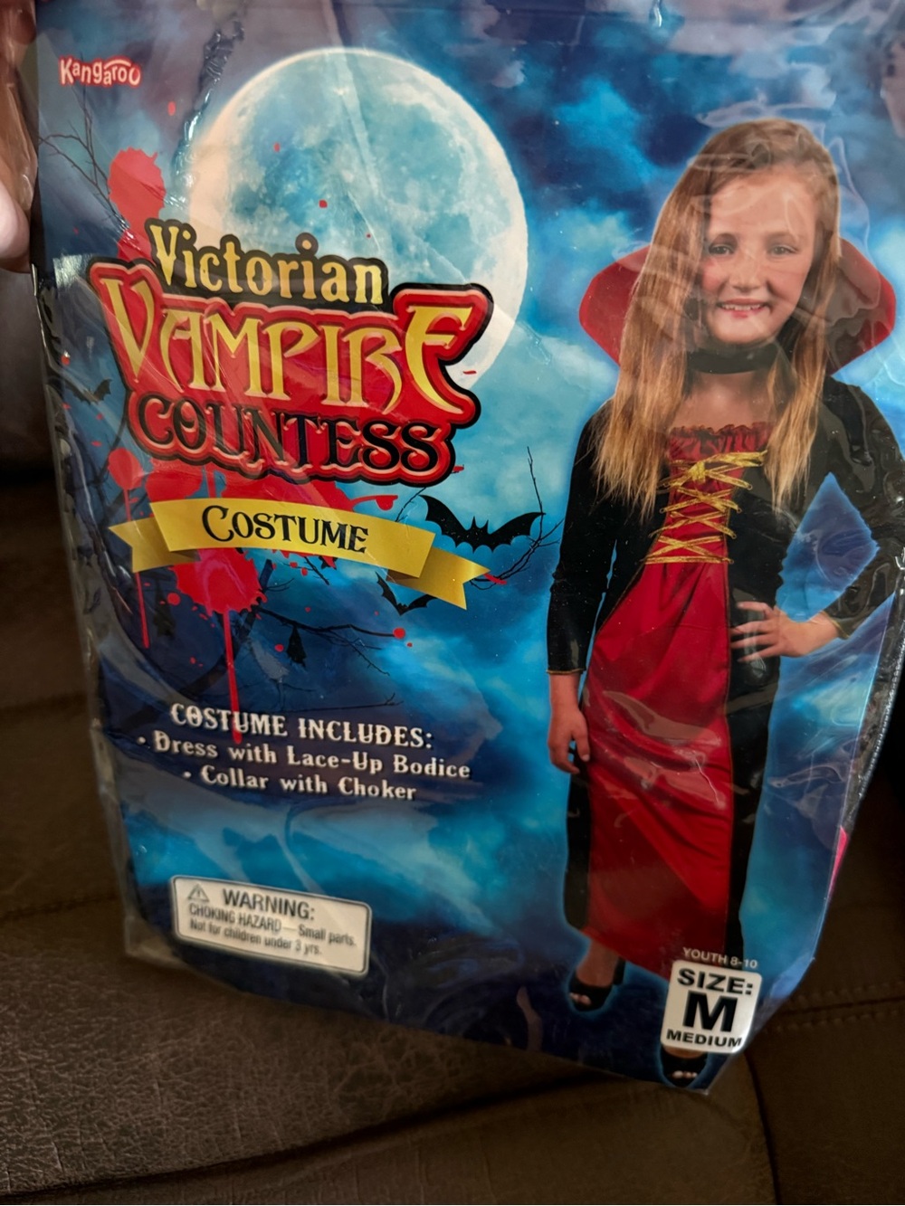 kangaROOS Victorian Vampire Countess Costume - Red and Black